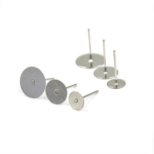 Время драгоценного камня Плоское дно с пустым украшениями ручной работы DIY круглый головка металлическая плоская игла Жемчужная Жемчужная Плостное День