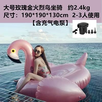 Большая розовая золотая пожарная птица 【, включая надувную насос】