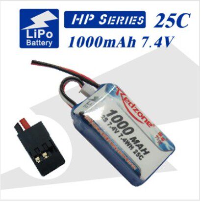 Redzone Lipo 25C 1000mAh 7 4V Fuli Battery