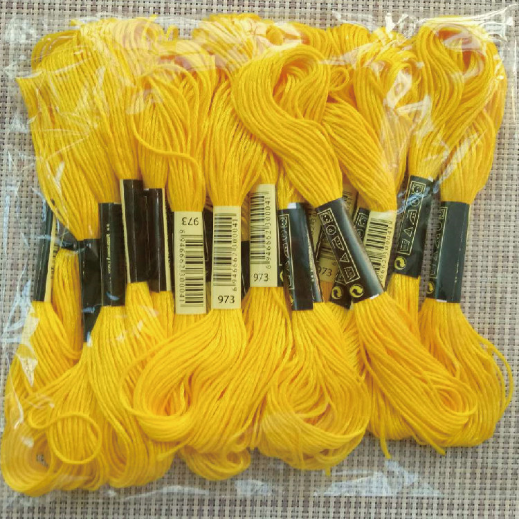 Cross embroidery line 973 line 10 units each 8 meter 6 units of supplementary line insole embroidery poke the cotton line