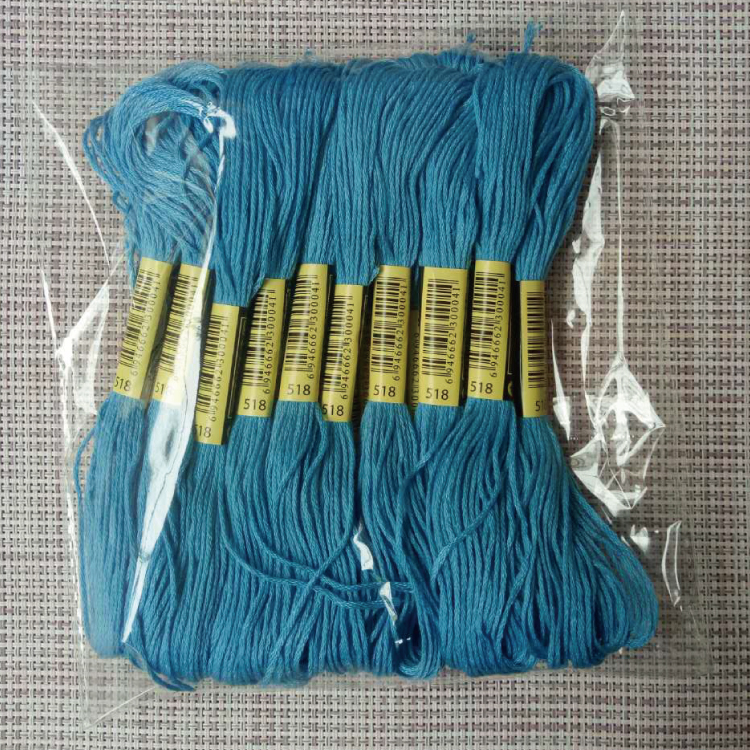 Cross stitch embroidery line 518 line number 10 each 8 m 6 strands of supplementary wiring insole embroidered wool felt cotton thread