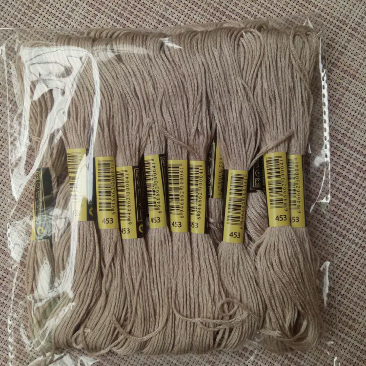 Cross stitch embroidery line 453 line number 10 each 8 m 6 strands of supplementary wiring insole embroidered wool felt cotton thread