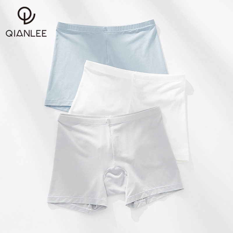 2 Four Corner Briefs Women Modale Summer Slim breathable Ice Sensation Anti-Walk Light Safety Pants Bottom Four Corner Pants