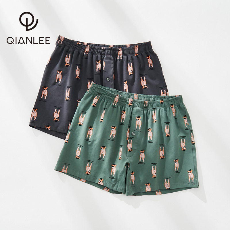 2 Pieces Organic Cotton Sleeping Pants Male summer thin Pure Cotton Home Shorts Loose In-home Casual Shorts Son Aro Pants Boys