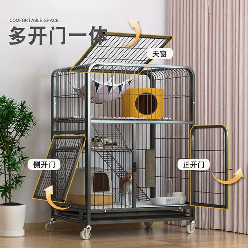 Cat Cage Cate Villa Home Interior Super Gress Specbode Cat House Cat House Cat House Cat Gnest с интеграцией туалета