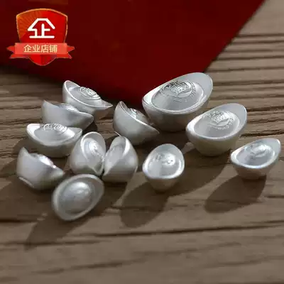 Sterling silver ingot hollow solid blessing word s999 silver ingot Investment collection company event gifts New year gift