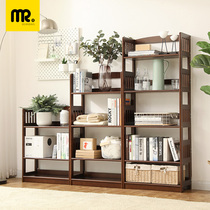 Bookshelf Shelves Shelve Ground Brief Solid Wood Provincial Space Students Small Bookcase Home Combined Multilayer Simple Containing Shelf