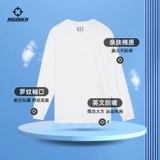 Баскетбольный базовый приятный телу демисезонный спортивный однотонный лонгслив для отдыха, в американском стиле