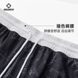 Летние трикотажные баскетбольные штаны для тренировок, дышащие шорты для спортзала, для бега, быстрое высыхание