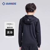 Детская трикотажная баскетбольная куртка с капюшоном подходит для мужчин и женщин для школьников для тренировок, спортивный кардиган для отдыха, для бега