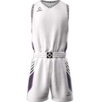 Sweat-wiping basketball uniform丨Zhezhe basketball uniform suit for men and women new single-sided basketball set basketball uniform team uniform jersey