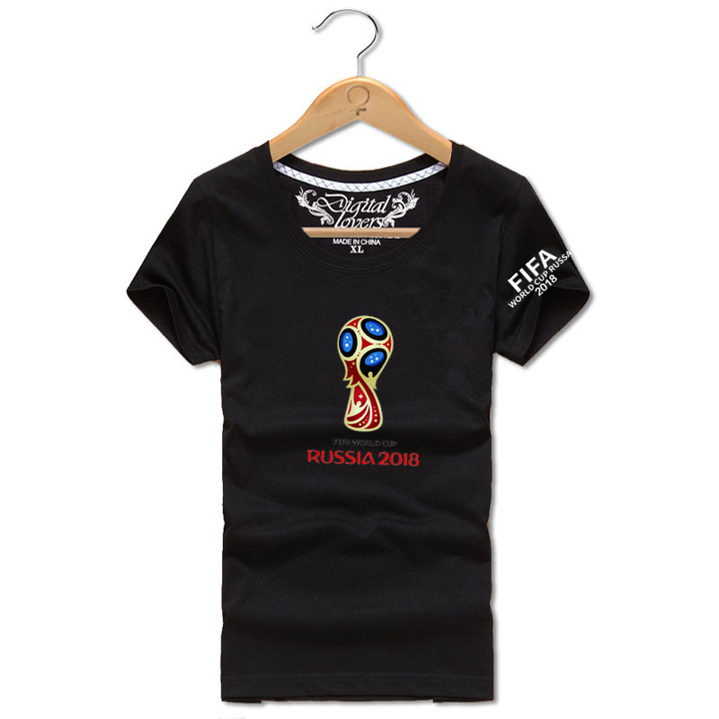 2018 World Cup một gia đình ba trẻ em và nam giới và phụ nữ trẻ em trẻ em ngắn tay T-Shirt gia đình nhà mới sóng mã lớn