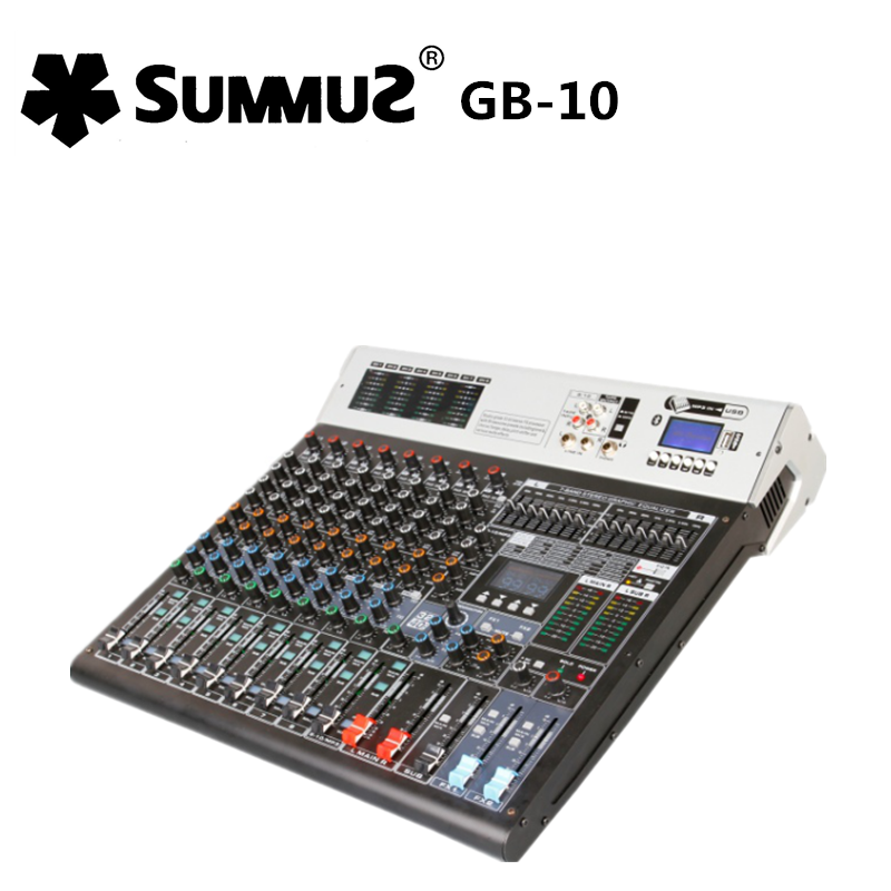 SUMMUZ Sams GB10 with effector mixer stage conference room multifunctional 10-way professional mixer