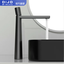 German Nordic black basin faucet All copper white faucet Bathroom personalized basin faucet Creative hand washing