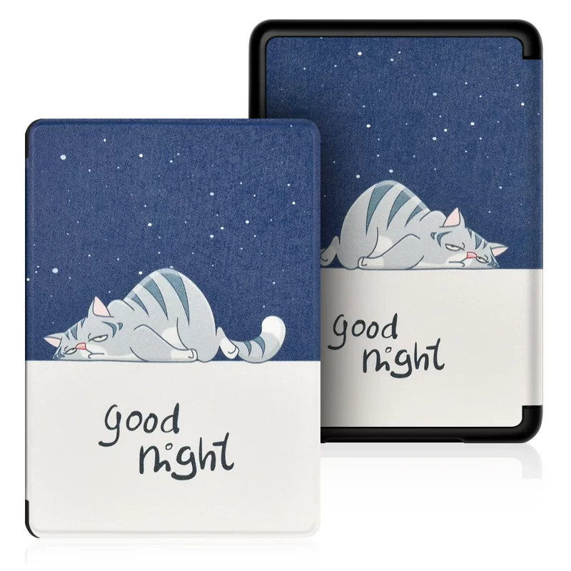 Подходящий чехол-защитная крышка для Kindle Paperwhite6 Amazon kpw5 e-book Kpw3 кожаный чехол молодежная версия 2024 12-е поколение раскрашенная крышка 2022 вход версия Migu версия оболочка 11-е поколение оболочка