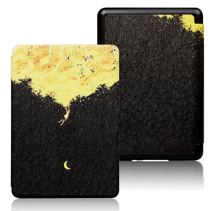 Подходящий чехол-защитная крышка для Kindle Paperwhite6 Amazon kpw5 e-book Kpw3 кожаный чехол молодежная версия 2024 12-е поколение раскрашенная крышка 2022 вход версия Migu версия оболочка 11-е поколение оболочка
