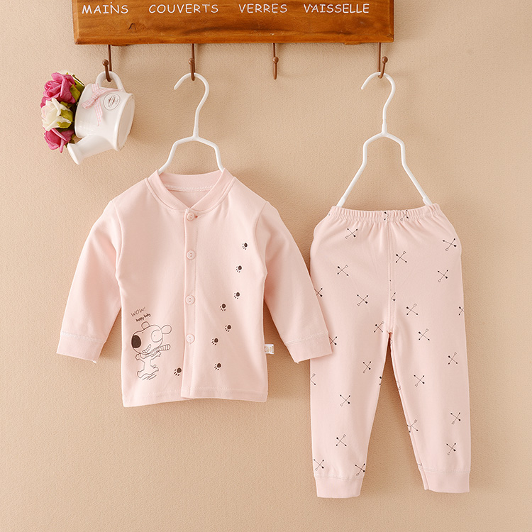 Mùa xuân và mùa thu bông bộ đồ lót baby baby cardigan hai sử dụng mùa thu quần áo quần mùa thu thiết lập sơ sinh quần áo điều hòa không khí.