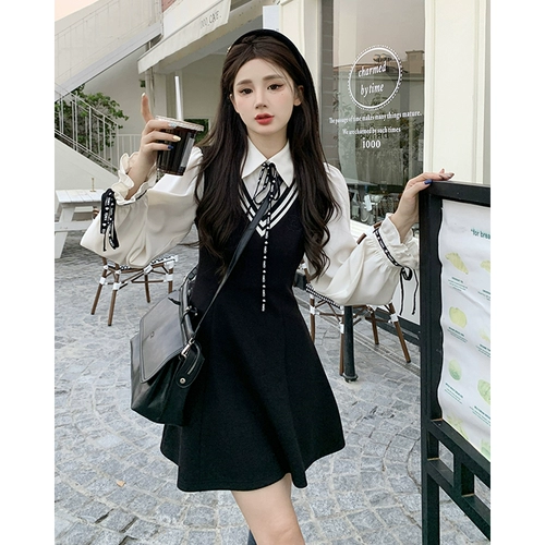 Комплект, весеннее платье, приталенный корсет, сексуальная юбка, 2024 года, городской стиль, французский стиль