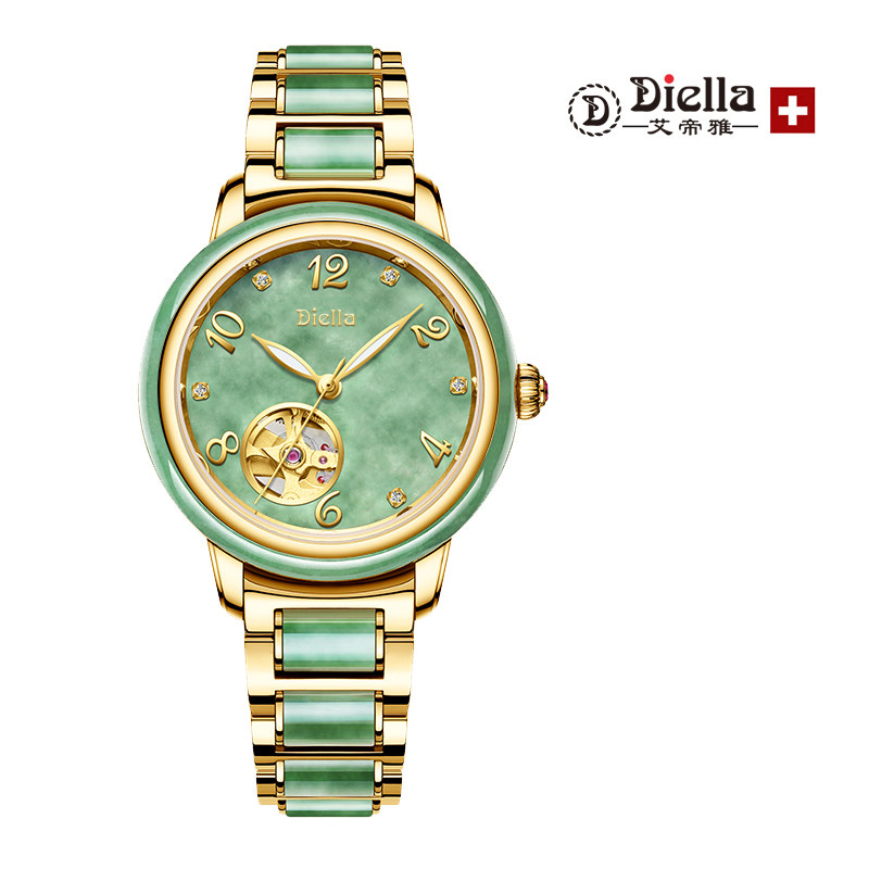 Ai Imperii Watches Women Fully Automatic Mechanical Watches Fashion and Tian jade Brief Waterproof Hollowed-out Tide Watches