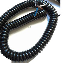 4 Core spring wire 4 core 1 5 square PU spring spiral wire stretch resistant spring wire length can be customized to pull 10