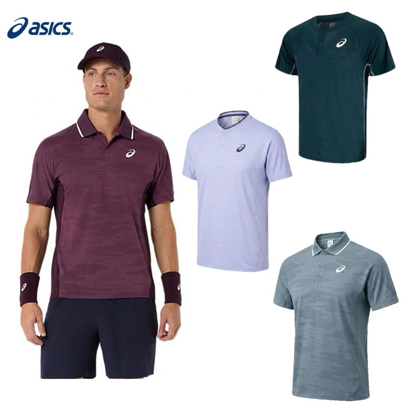 Asics Men's Quick-Drying Breathable Sports Casual Tennis Short-Sleeved T-Shirt Tennis Wear
