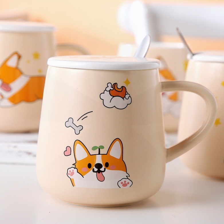 Ceramic cup with handle adorable cup small crowddesign Yan value ultra high cup Japanese cup good looking day style