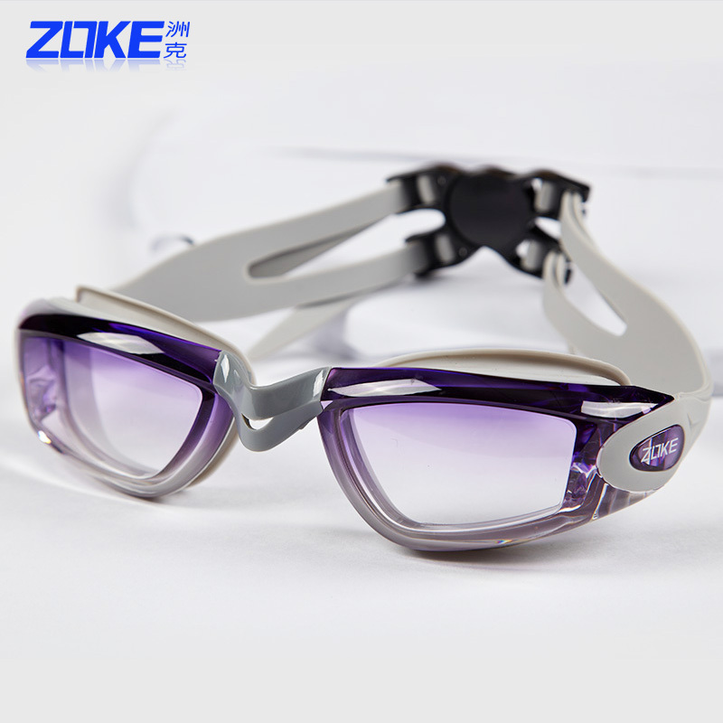 Zhouke Waterproof Anti-Fog Swimming Goggles High-definition Fashion Comfort without Le Mark Swimming Goggles Professional Swimming Glasses Indoor Swimming Glasses