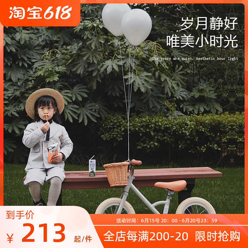 Child balance car No pedalling 3-6-year-old Scooter Little Baby Retro Bike 2 Year Old Girl Slip Bike