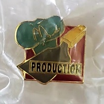 McDonalds badge PRODUCTION single brand new collection
