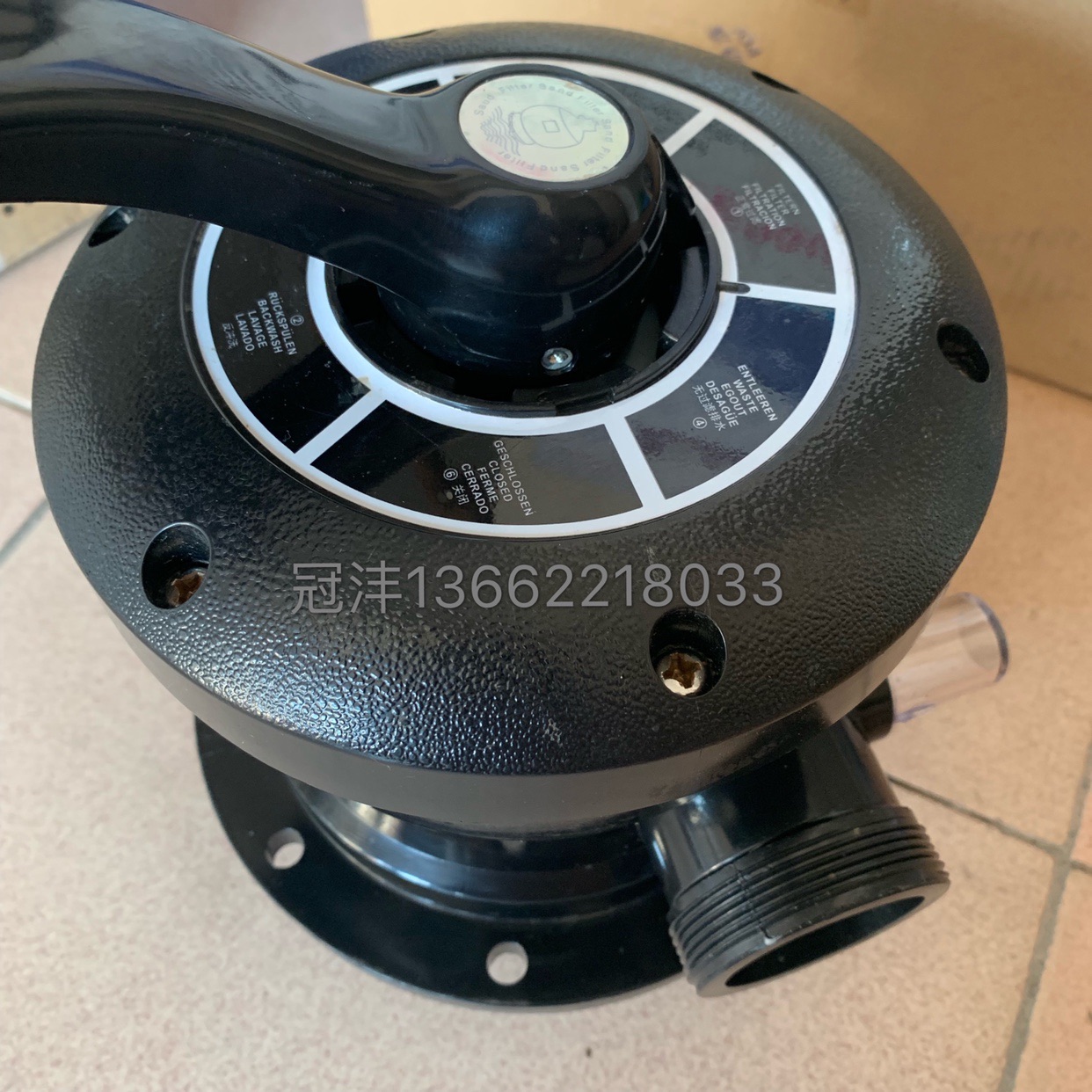 Swimming Pool Filter Sand Cylinder JAZZI Jazz Sand Cylinder Head 2 Inch Six Valves Filter Sand Cylinder Head Live Sand Cylinder Accessory