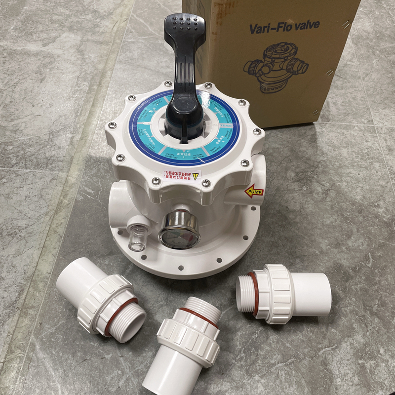 Swimming Pool Side-Mounted Sand Filter Top-Out Sand Filter Head Six-Way Valve Hot Spring Bathing Water Treatment Engineering Equipment Swimming Pool Side-Mounted Sand Filter Top-Out Sand Filter Head Six-Way Valve Hot Spring Bathing Water Treatment Engineering Equipment