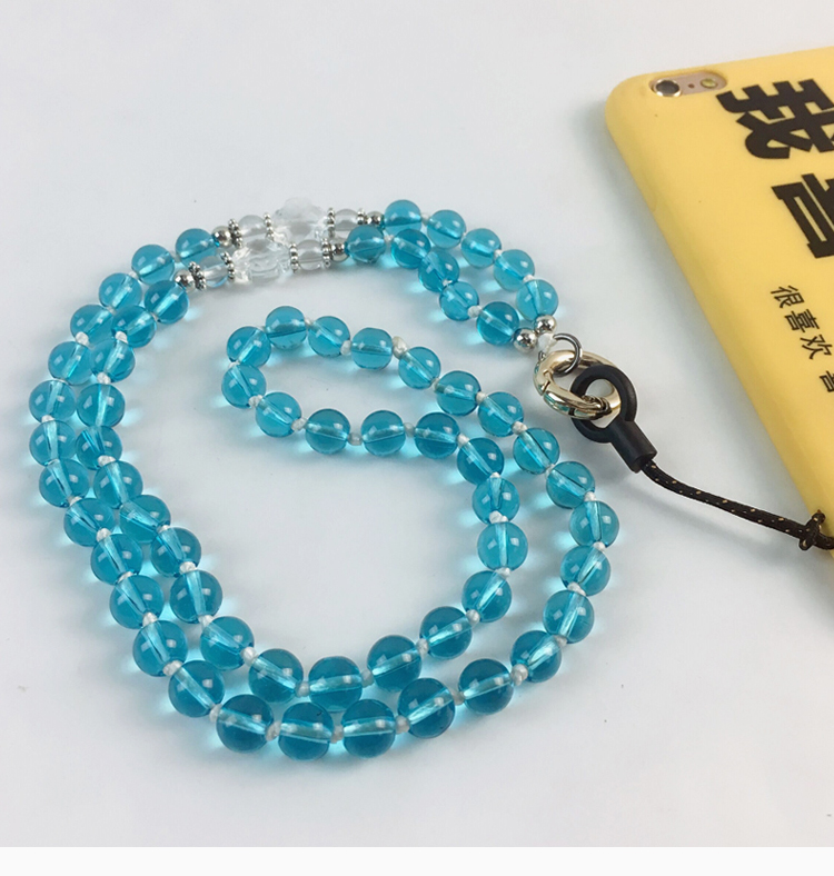 Có thể tháo rời điện thoại di động dây đeo pha lê treo chuỗi hạt điện thoại di động vỏ phổ treo cổ vòng cổ thời trang sáng tạo mạng đỏ nữ mới - Phụ kiện điện thoại di động iring