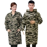 Длинный комбинезон с капюшоном, пылезащитная крышка, износостойкий нагрудник, рабочая одежда, увеличенная толщина