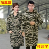 Длинный комбинезон с капюшоном, пылезащитная крышка, износостойкий нагрудник, рабочая одежда, увеличенная толщина