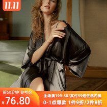 Miss Ya sexy womens bathrobe morning robe female bride bridesmaid bathrobe festive thin silk pajamas home clothes robe