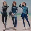 Korean wetsuit swimsuit Women's two-piece long-sleeved thin conservative sun protection quick-drying surf snorkeling suit Jellyfish suit suit