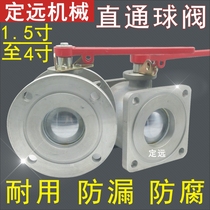 Straight aluminum alloy square ball valve round ball valve flange ball valve tanker tank truck ball valve sprinkler accessories