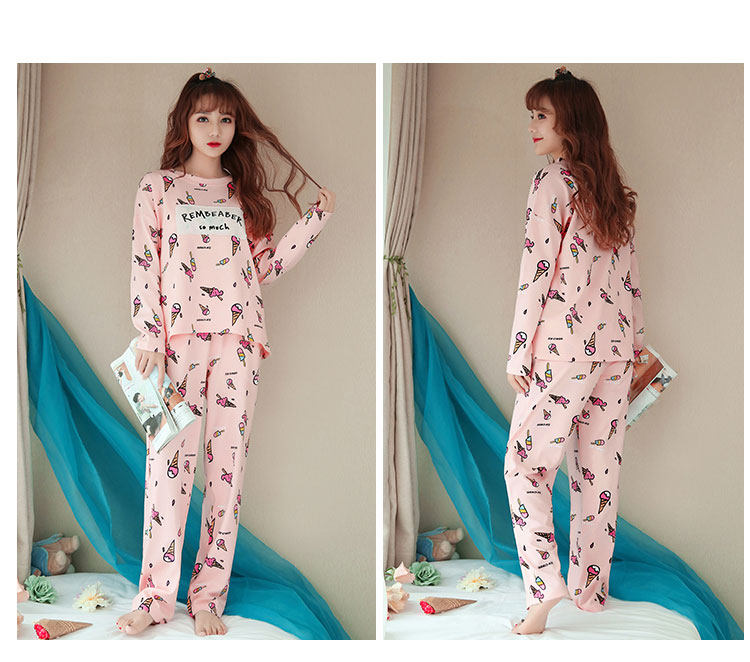 Pyjama pour femme en Coton à manches - Ref 2995380 Image 32