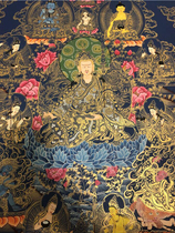 Lotus Peanut Master Thangka hand-painted Tibetan hanging painting decorative painting WangGuanyun Thangka