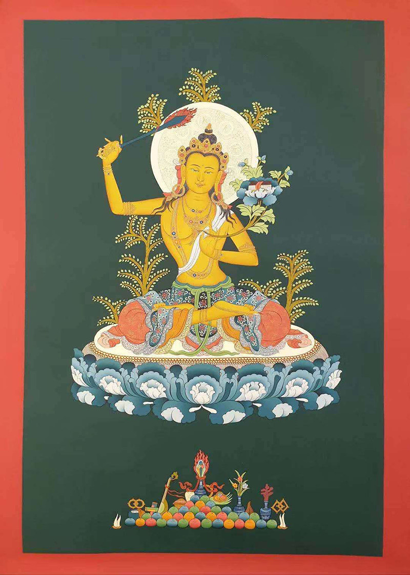 Hand drawing Donka hanging painting Tibet Painter clerical bodhisattva Tangka hand painted digy handmade Donka decoration painting