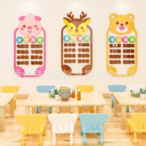 Kindergarten Corridor Cultural Propaganda Bar Wall Sticker Painting 3d Stereo Classroom Environment Placement Early Education Center Wall Decoration
