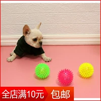 Мигающая игрушка, прыгучий мяч из мягкой резины, домашний питомец, издает звуки, антистресс