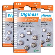 Germany imported Digihear 10D 312D 13D 675D hearing aid battery 1 45V long sound A10A312