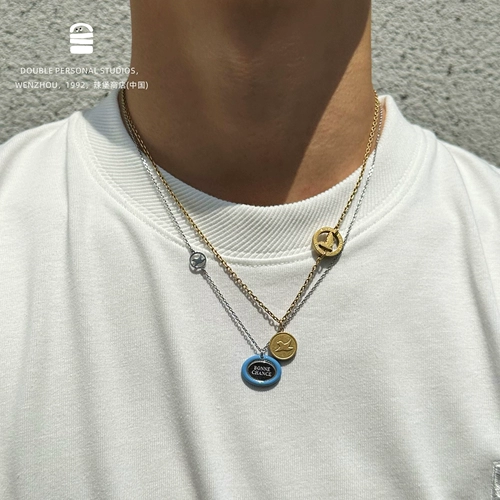 Бонн Шанс серия / голубые голубь титанового стального подвесного ожерелья, которое приносит удачу, движется ~