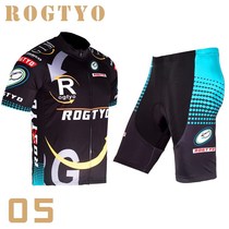 Mens and womens summer cycling clothing short sleeve suit cycling mountain bike gear shorts top silicone riding pants