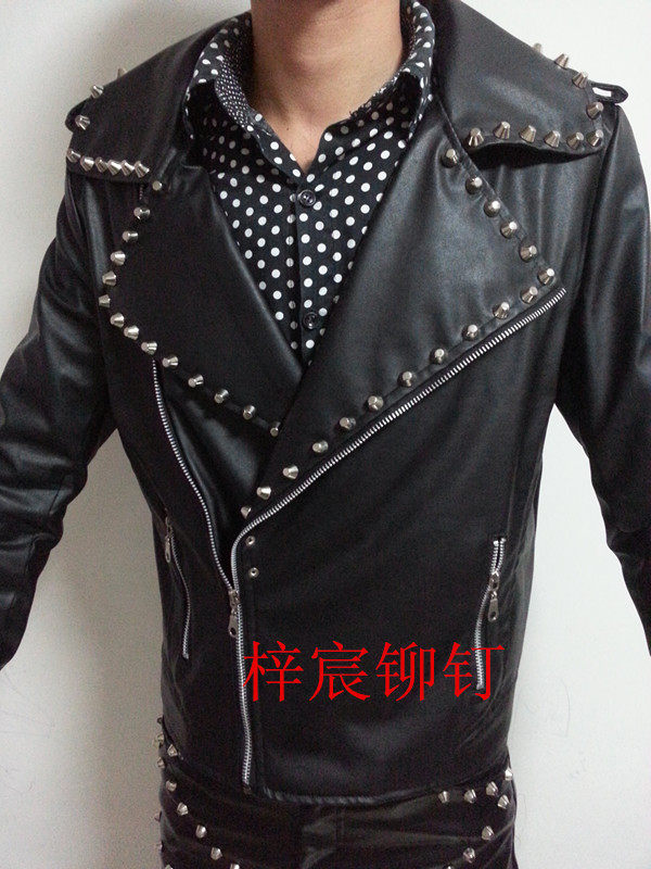 Pantalon cuir homme serré - Ref 1482069 Image 17