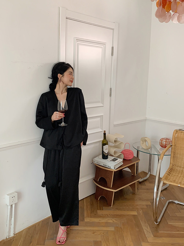 Штаны, с вышивкой, в западном стиле           