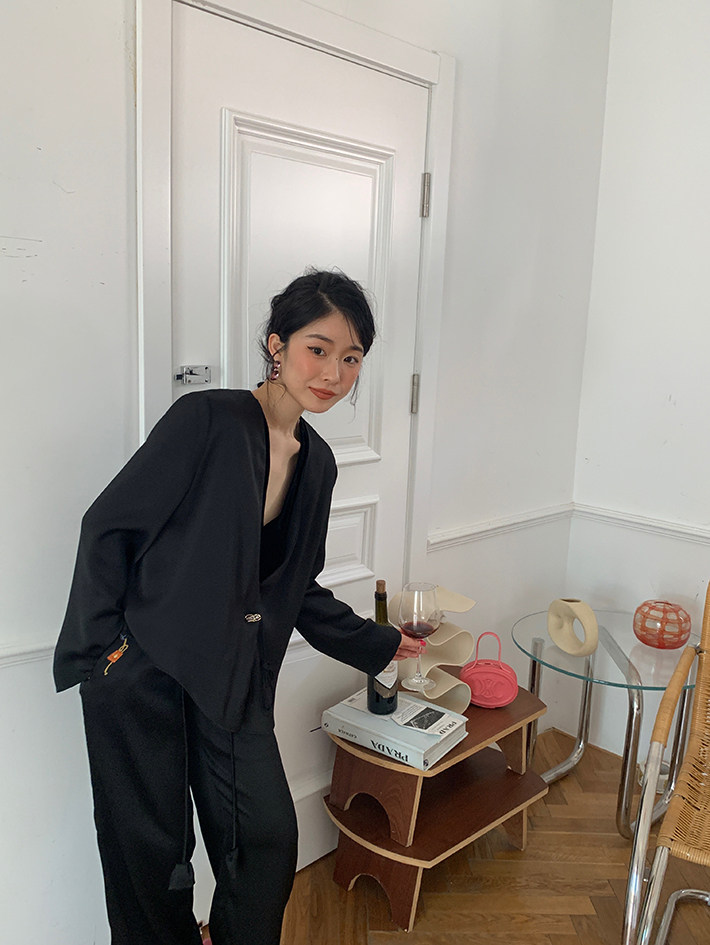 Штаны, с вышивкой, в западном стиле           