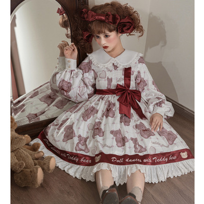 taobao agent Genuine cute doll, dress, Lolita style, long sleeve
