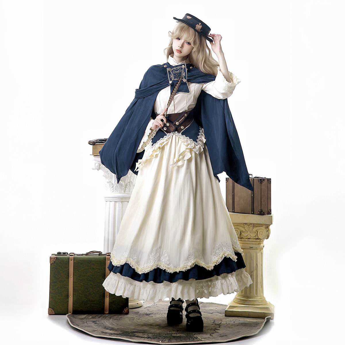 少女心爆棚!锦慕Lolita洋装晨雾海岸cla系优雅复古套装👗-lolita洛丽塔连衣裙-淘宝好物网